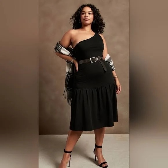 Banana Republic One Shoulder Knit Dress 💕 - Picture 6 of 8